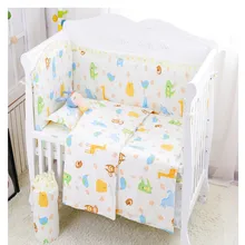 5 шт./компл. черный белый дизайн горячие детские постельные принадлежности набор кроватки хлопок постельное белье аксессуары включают 3 шт. бамперы простыня наволочка