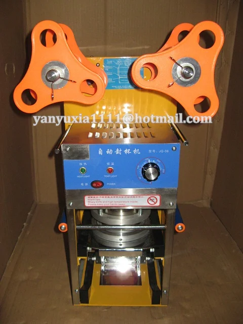 

Guaranteed 100% New 220V Fully Stainless Steel Automatic Plastic Cup Sealer Bubble Tea Cup Sealing Machine