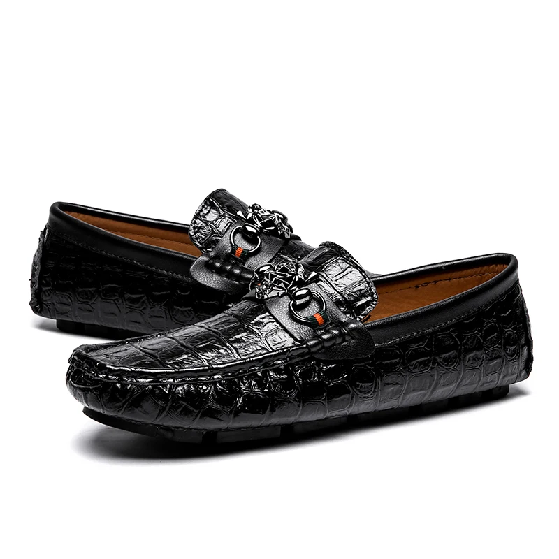 Mocassini Tenis Zapatos Masculino Mens Uomo Noir Qualité bleu Haute De Casual Hommes orange Mocassins Heinrich Cuir Hombre En Chaussures VMzGSqUp