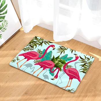 

New Flamingo Print Carpets Non-slip Kitchen Rugs for Home Living Room Floor Mats 40x60cm