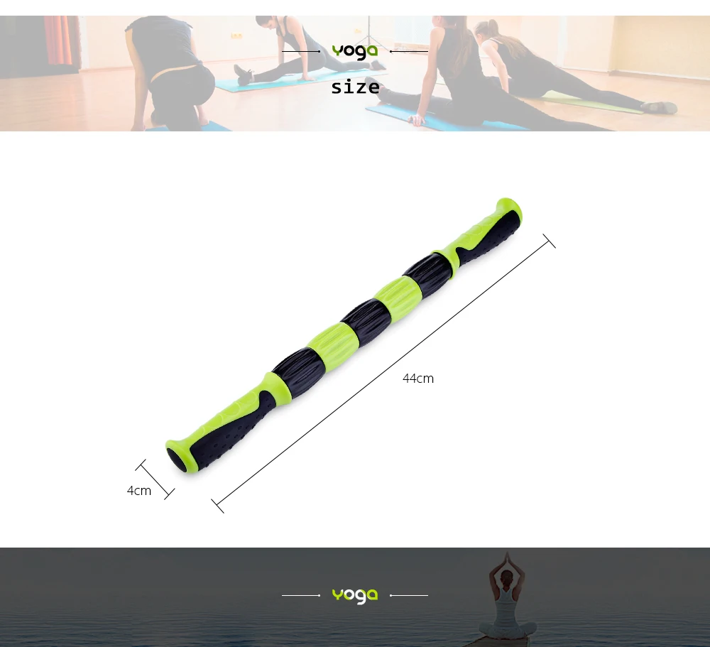 Outlife Portable Therapy Fitness Massager Muscle Full Body Roller Pain Relief Stick