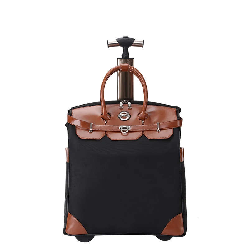 

BeaSumore Handle Travel Bag Women Oxford Trolley Computer Rolling Luggage Spinner Men Carry On Suitcases Wheel Cabin Luggage