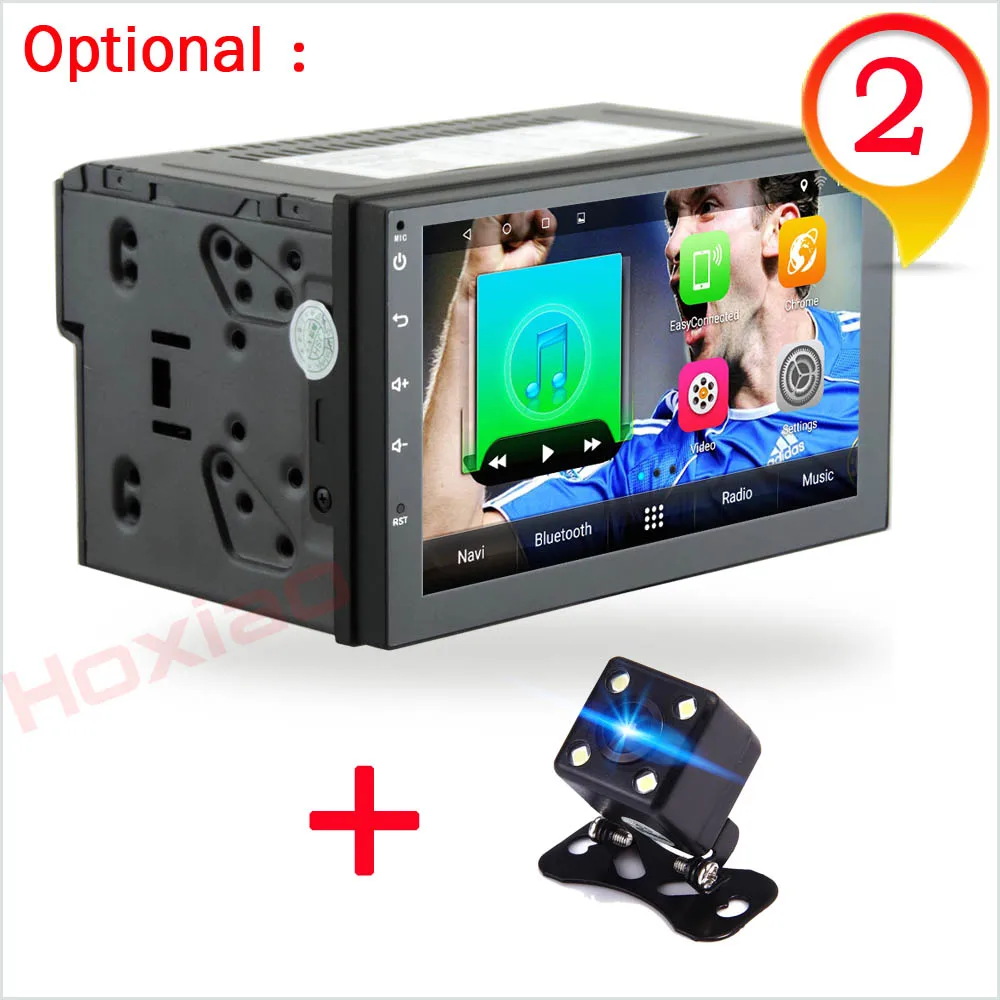 Clearance 2 din android car radio dvd multimedia player gps navigation audio system Double 2din for nissan golf vw Quad-Core Android 7