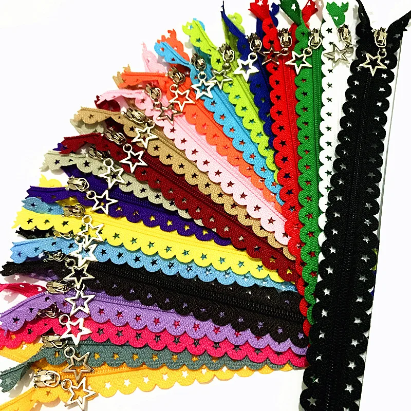 Mixed Color Supvox Nylon Coil Lace Zippers for Sewing Tailor DIY Craft Bed Bag 12pcs