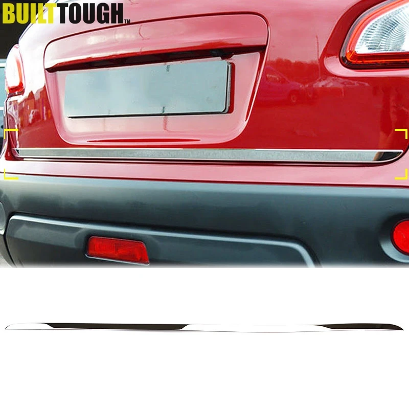 

For Nissan Qashqai / Dualis / +2 2007 2008 2009 - 2013 Chrome Rear Trunk Tail Gate Door Cover Molding Strip Bezel Trim Styling