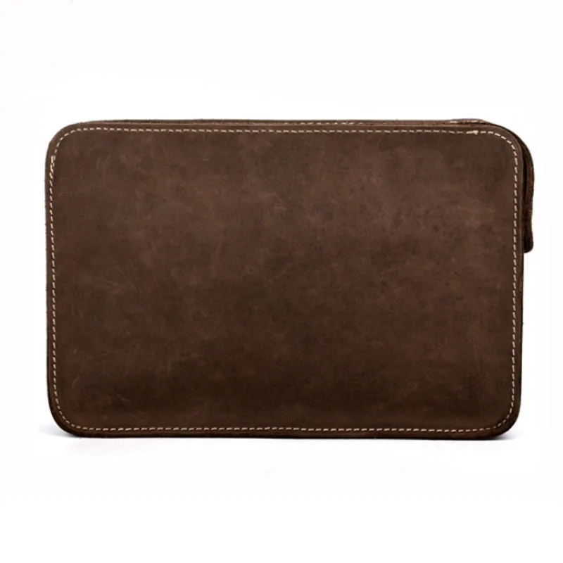 Мужской клатч мессенджер из воловьей кожи натуральной кожи|clutch bag|business bagcrossbody bag |