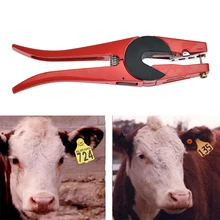 Практичный инструмент для животных, 1 комплект, металлический инструмент для крупного рогатого скота, инструмент для козы, щипцы, аппликатор, прибл. 24x6x2, 2 см
