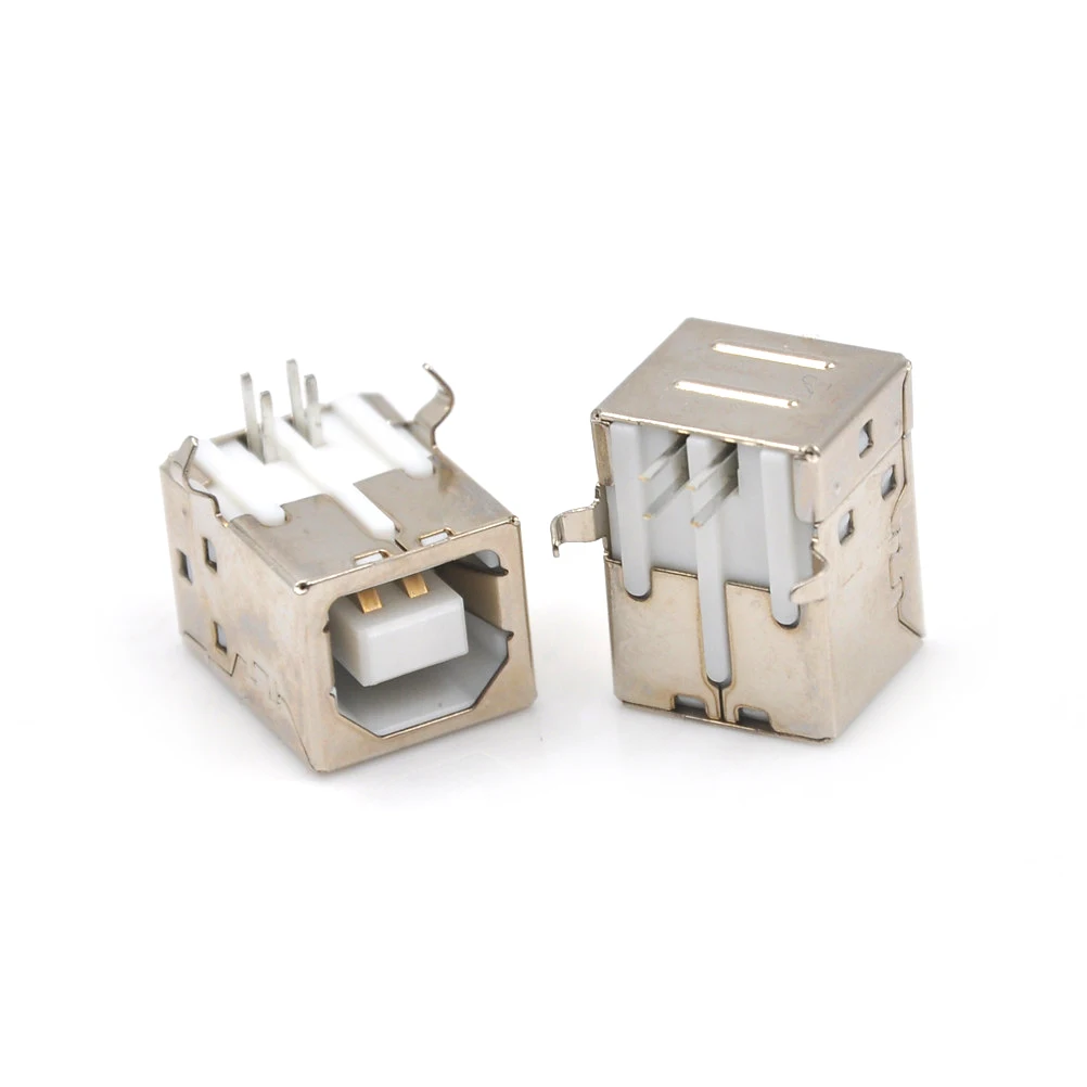 

10pcs Printer USB Interface BF90 Degree Type B USB Data Interface D Type Mouth USB Socket Shell Plating Is Not Easy To Rust
