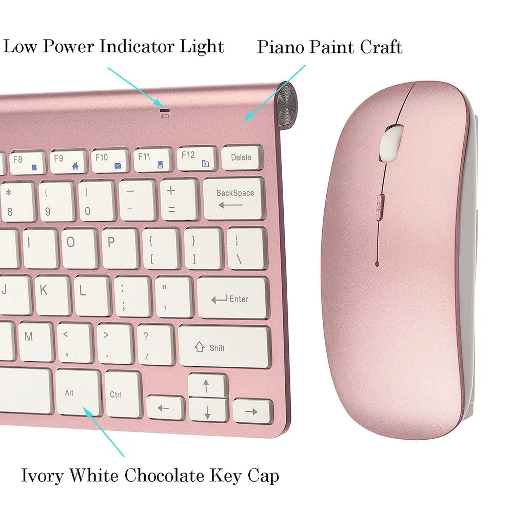 2,4G мини клавиатура мышь набор для портативной беспроводной клавиатуры Mac ноутбук ТВ коробка офисные принадлежности для IOS Android Win 7 10