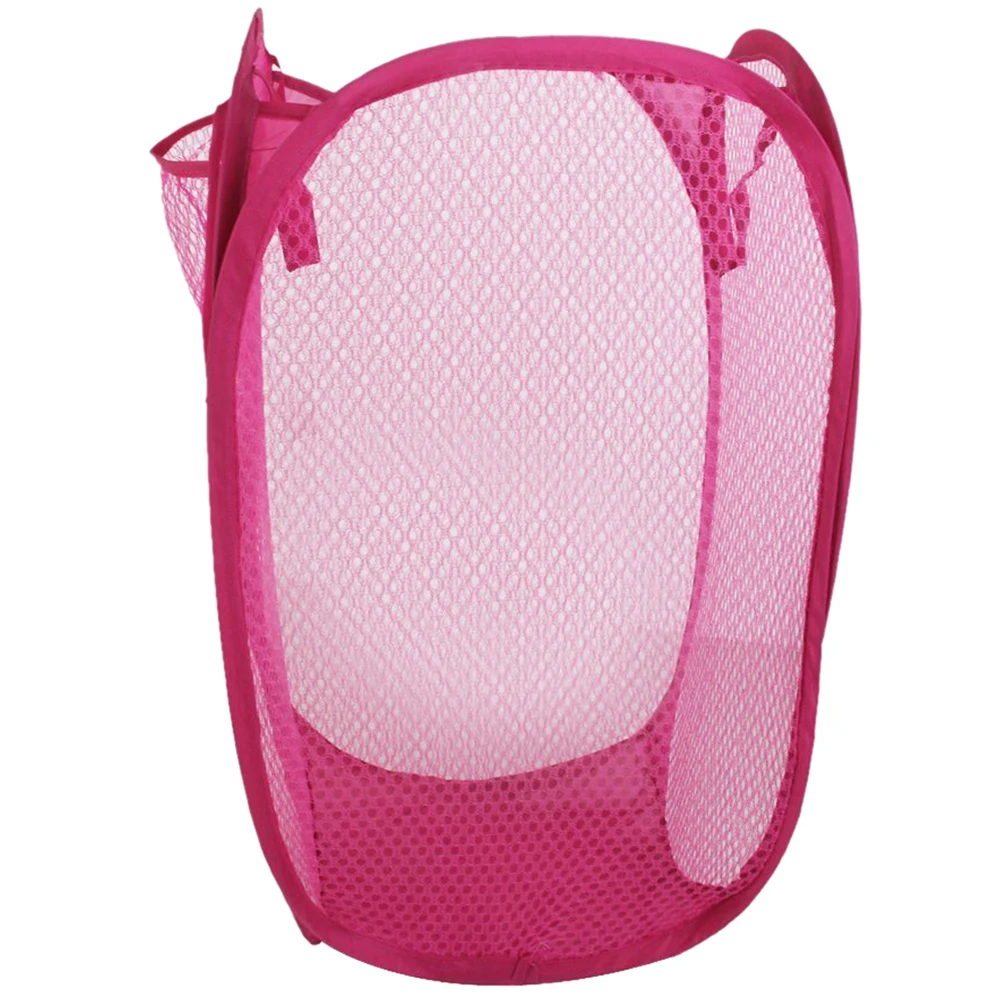 Folding laundry bag Garment Bag Mesh Random Colorin Storage Baskets