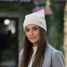 Зимняя женская шапка Skullies Beanies Милая шапка для девочек Осенняя шапочка-бини шапка s теплая шапка женская Повседневная шапка