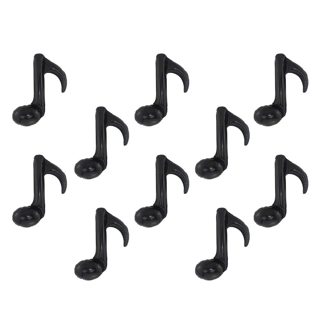 10 Pieces Novelty Single Musical Note Foil Balloon Concert Wedding Party Prom Decorations