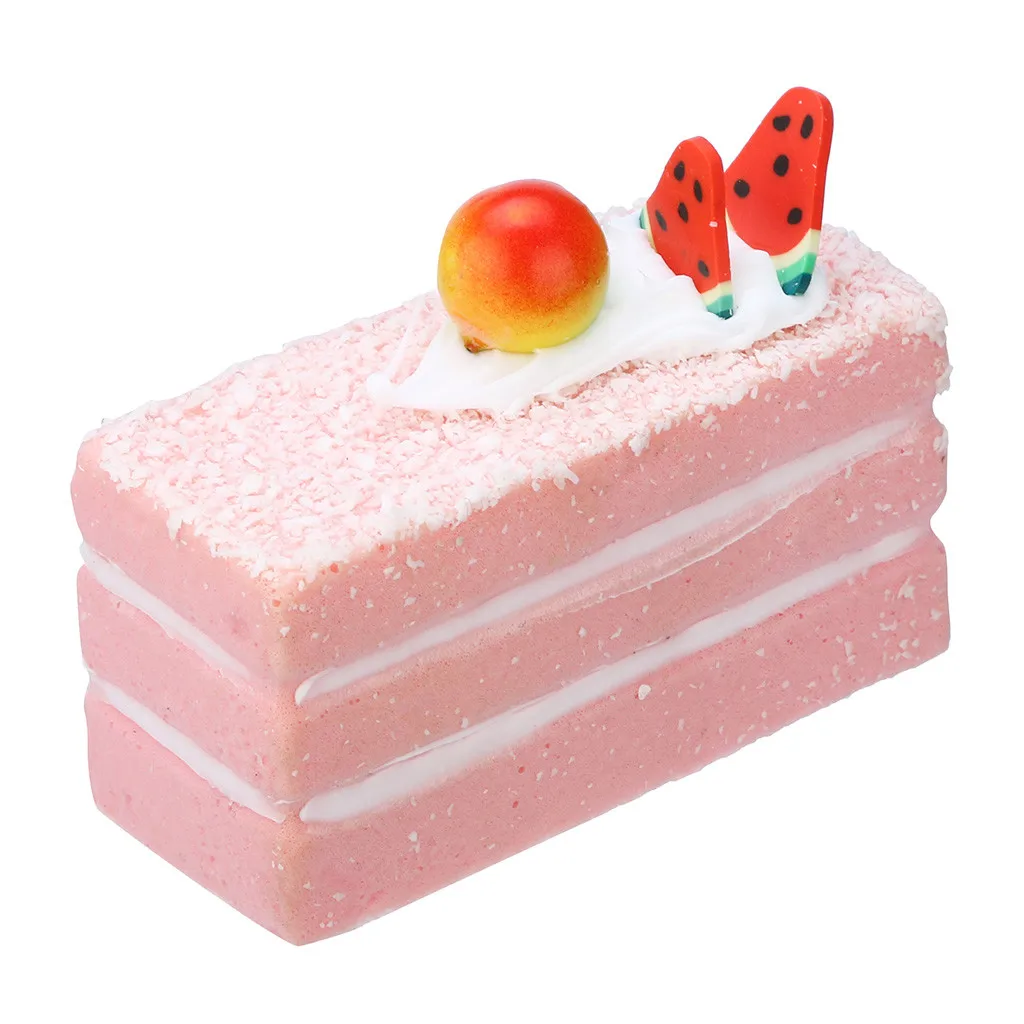 Сжимаемые торт Радуга Джамбо медленно растет Kawaii Ароматические сыры