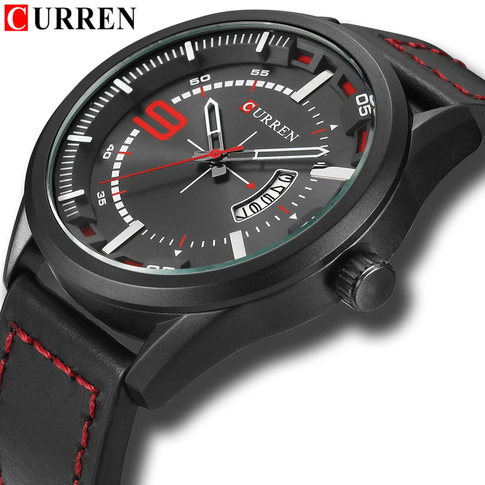 

Hot Fashion Military Quartz Mens Watches 2018 Luxury Brand CURREN Leather Waterproof Male Wristwatches Relogio Masculino