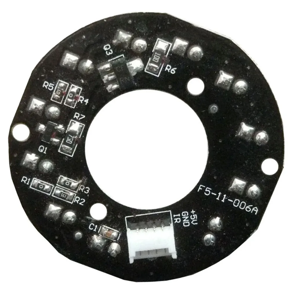 11 LEDs 5mm Infrared IR 90 Degrees Bulbs Board Module 850nm For Home Security IP Camera Wireless Mini CCTV DC5V