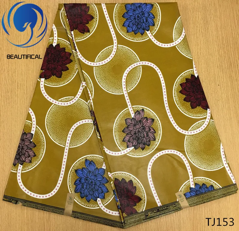 

LIULANZHI Latest African ankara prints batik fabric high quality african java wax fabric for women dress 6yard/lot TJ150-TJ178