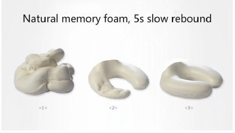 Новые u-образные тайские латексные подушки для шеи с эффектом памяти, мягкие подушки для путешествий, подушки для шеи, подушки для шейки матки, Прямая