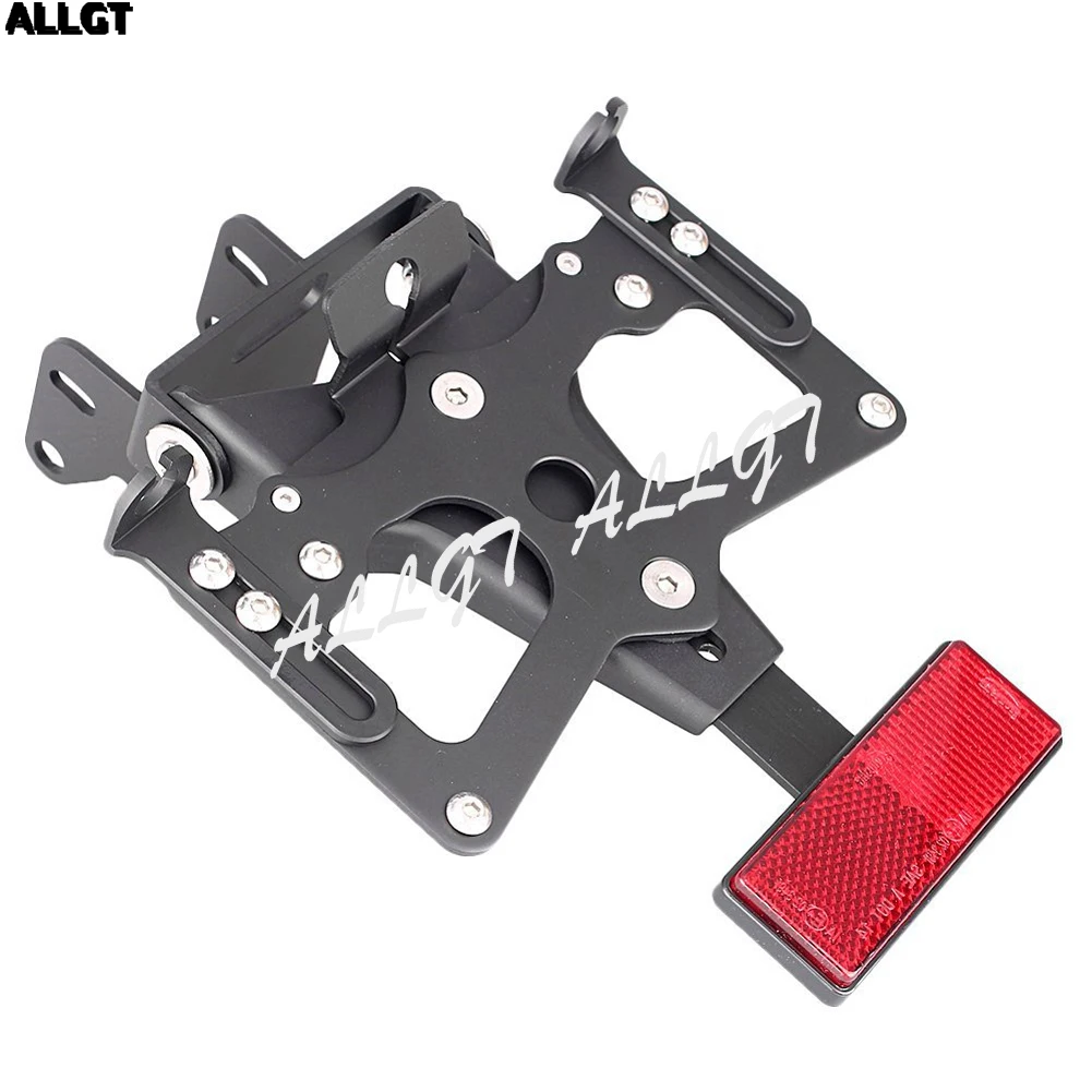 

ALLGT Black License Plate Frame License Plate Holder for SUZUKI GSXR1000 2007-2008