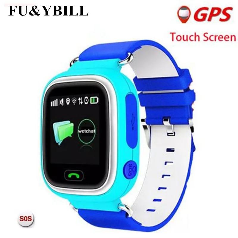 Детские часы 10 шт./лот Q90 с GPS позиционированием сенсорный экран 1 22 дюйма Смарт SOS Wi