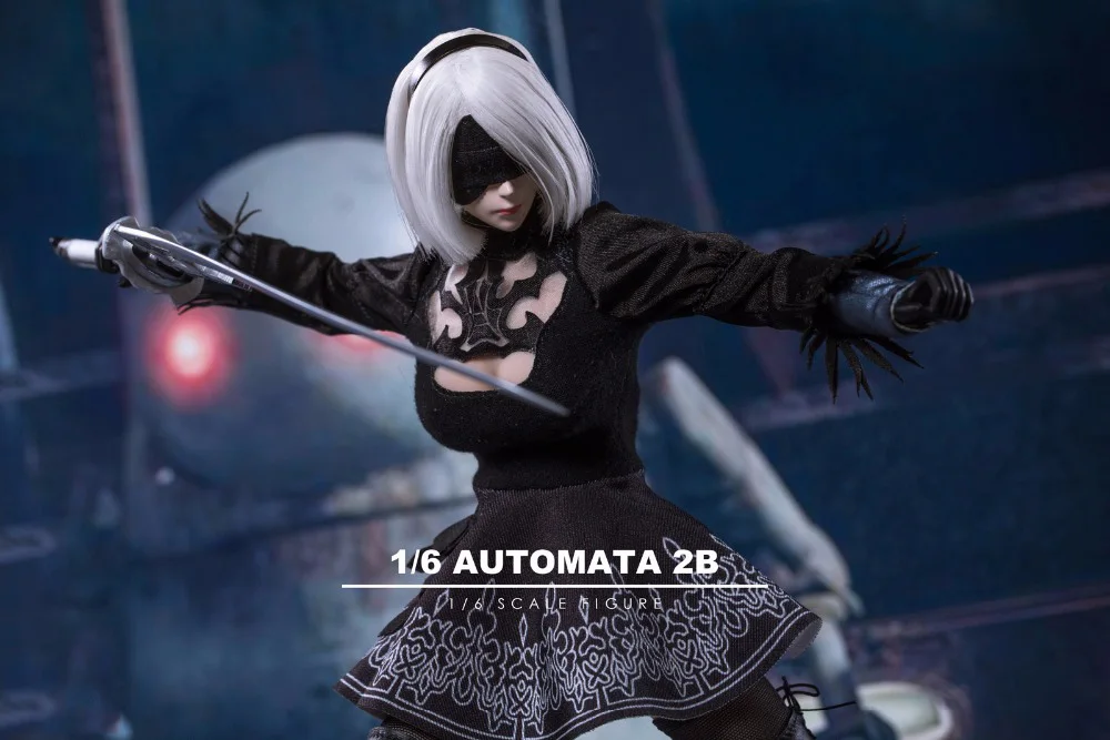 Игровая фигурка 2B 1/6 nier automata фигурка голова лепить комплект одежды w оружие nier 2 девушка фигурка желаний МАСКА ИГРУШКА Коллекционная без тела