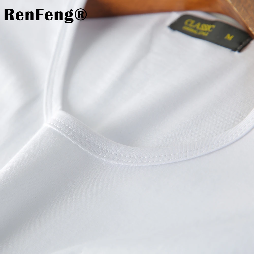 Mens Cool T Shirts Fashion Summer O-Neck Slim Fit Short Sleeve T Shirt Men Mercerized Cotton Brand-Clothing Casual Men T-Shirt (1)