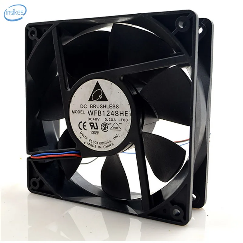 WFB1248HE DC 48V 0.2A 12038 120*120*38mm 3 Wires Computer Blower