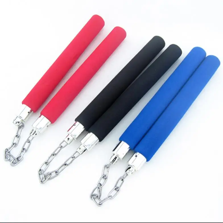 Martial Arts Foam Sponge Padded Karate Stick Training Nunchaku Ninja Nunchuck
