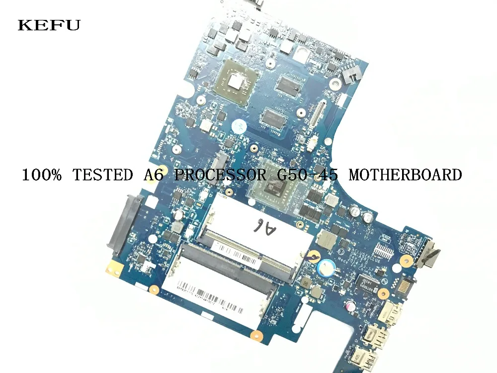 KEFU 100% جديد ACLU5/ACLU6 NM-A281 REV: 1.0 لينوفو G50-45 اللوحة المحمول A6 المعالج + فيديو بطاقة