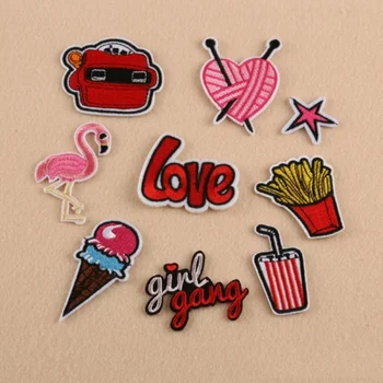 

Wholesale 40pcs DIY Embroidered Sewing On Patch Iron-On Patch Stickers For Clothes Sewing Fabric Applique Supplies YO17