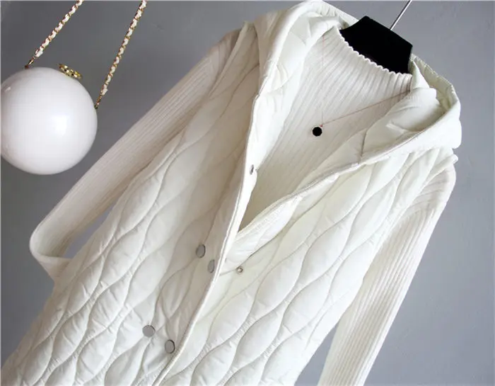 Пальто из хлопка с геометрическим узором, Женская длинная куртка, Осень-зима, новая верхняя одежда без рукавов с капюшоном, Повседневная Свободная куртка f1101