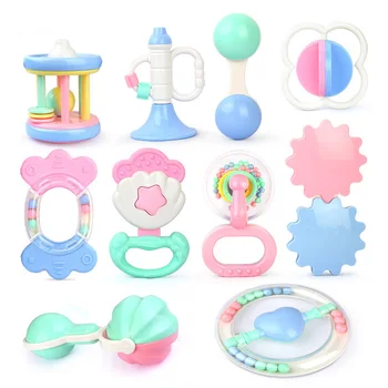 

Cute Baby Rattles Toddler Toys Teether Grab Spin Shaking Bell Rattle Gift Toy for Infant Newborn y13