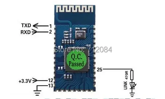 

Bluetooth serial Port Module Wireless Data Transfer Module SPP-CA For 51 SCM
