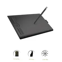 Tablet com caneta de desenho gráfico GAOMON M10K versão 2018 10 x 6,25 polegadas com stylus passiva com 8192 níveis de pressão(China)