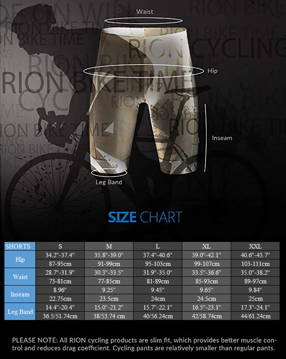 Rion ciclismo bibs shorts bicicleta de montanha