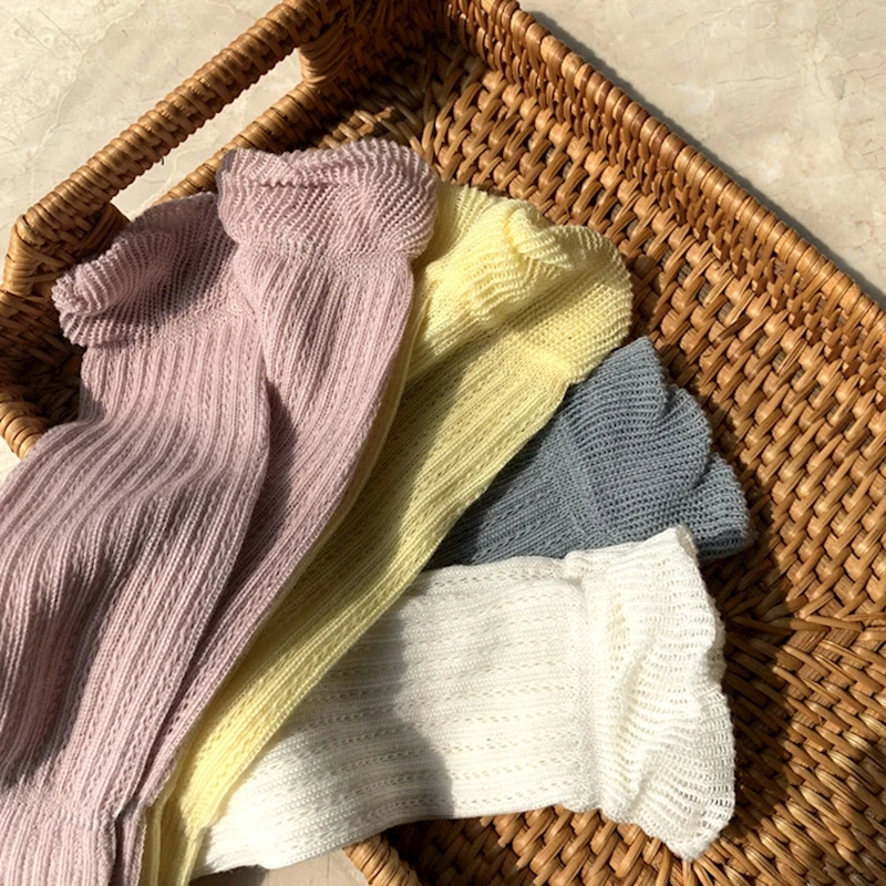 MYUDI Baby Girls Mesh Cotton Summer Socks Children's Seamless Anti-mosquito Knee-Highs Long Socks for Newborn Baby Girls MYUDI Baby Girls Mesh Cotton Summer Socks Children's Seamless Anti-mosquito Knee-Highs Long Socks for Newborn Baby Girls