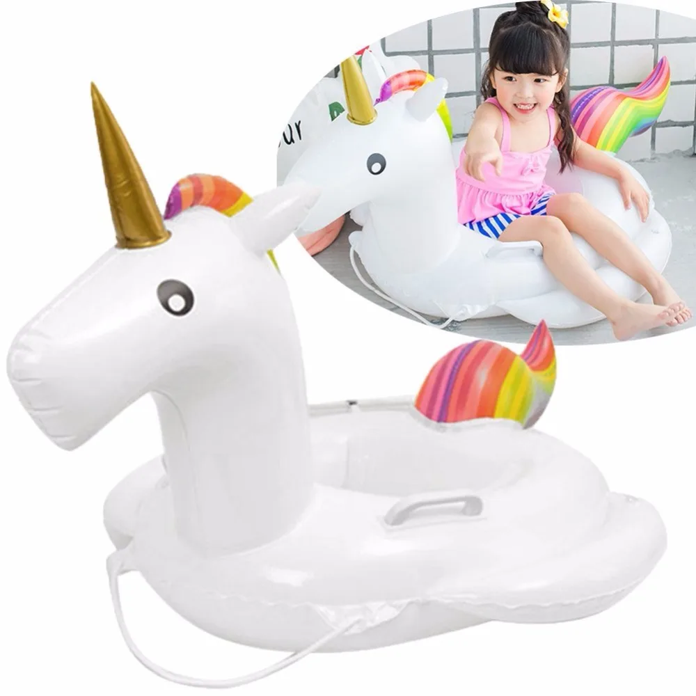 Child Swimming Ring Unicorn Flamingo Seat Inflatable Pool Kids Swimming Float