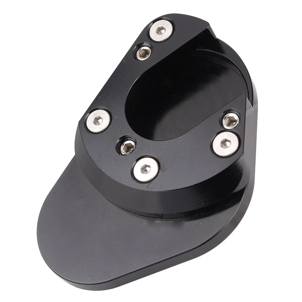   CNC Aluminum Alloy Moto Foot Side Stand Plate Stand Kickstand Pad For KTM DUKE 125 200 390 /RC125 RC200 RC390 690 Enduro/Supermoto/SM/SMC/SMR/ 950 990 Motorbike Parts Accessories