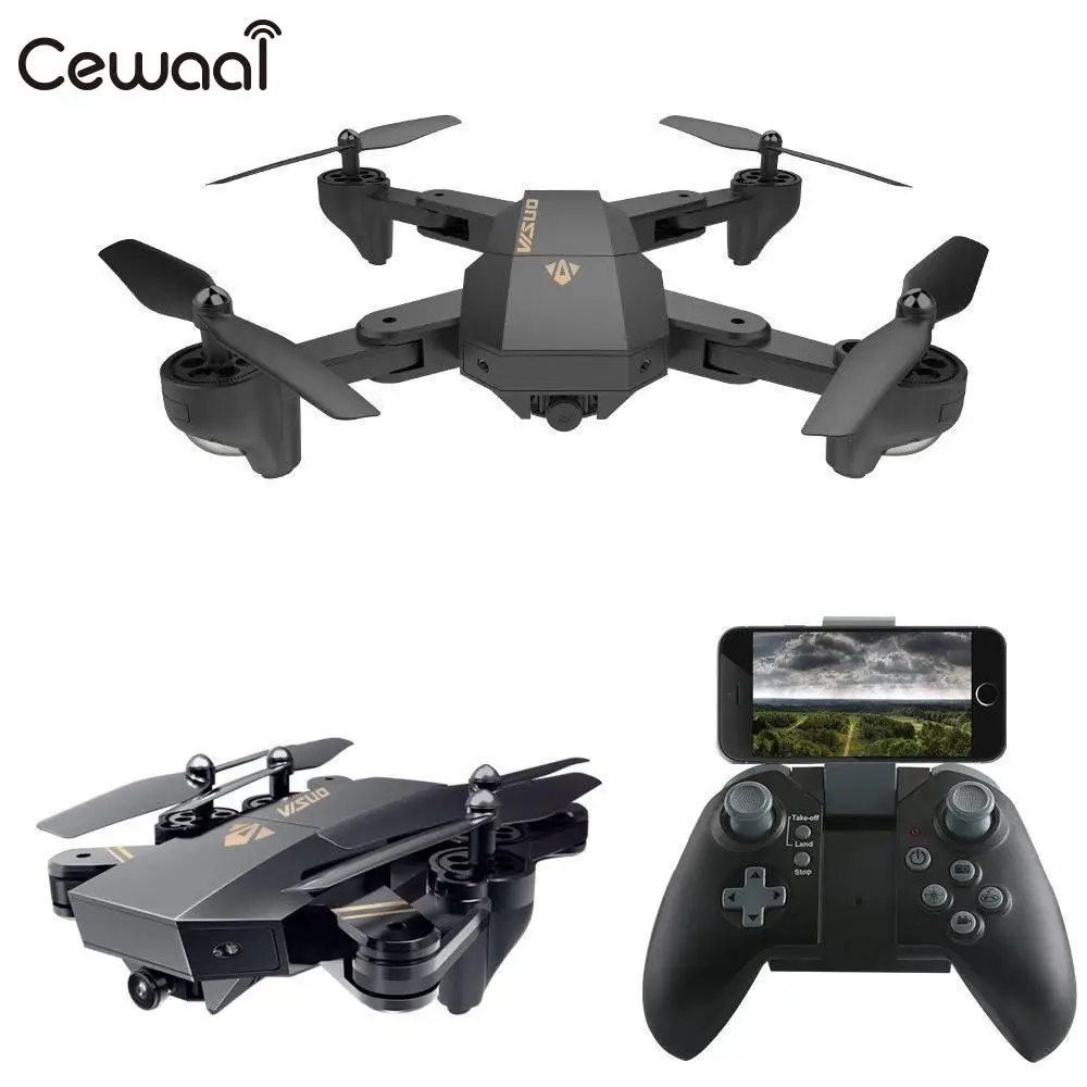 

Portable RC Quadcopter Foldable Aircraft FPV Drone with WIFI Camera S25 720P HD Remote Control Auto Hovering Flipping