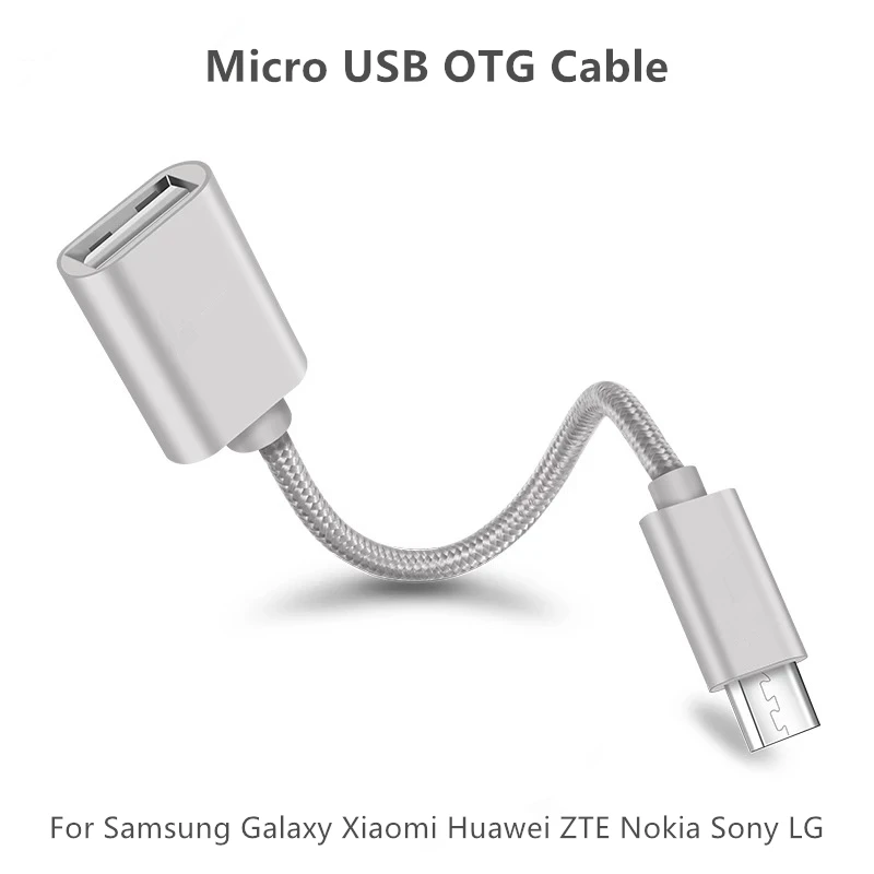 Micro USB OTG Cable OTG Adapter For Samsung Galaxy Xiaomi Huawei ZTE