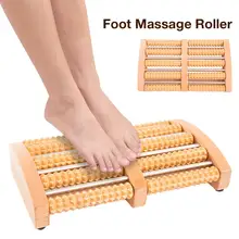 5 сырой деревянный массажный ролик для стоп уход за деревом рефлекторный массаж расслабляющий массажер Подошвенный Фасцит пятка Арка Облегчает боль Стресс