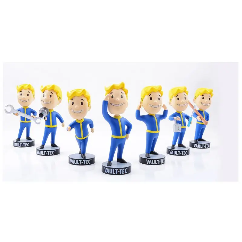Gaming Heads Fallout 4 Vault Boy Bobbleheads Series Action Figure font b Toy b font For