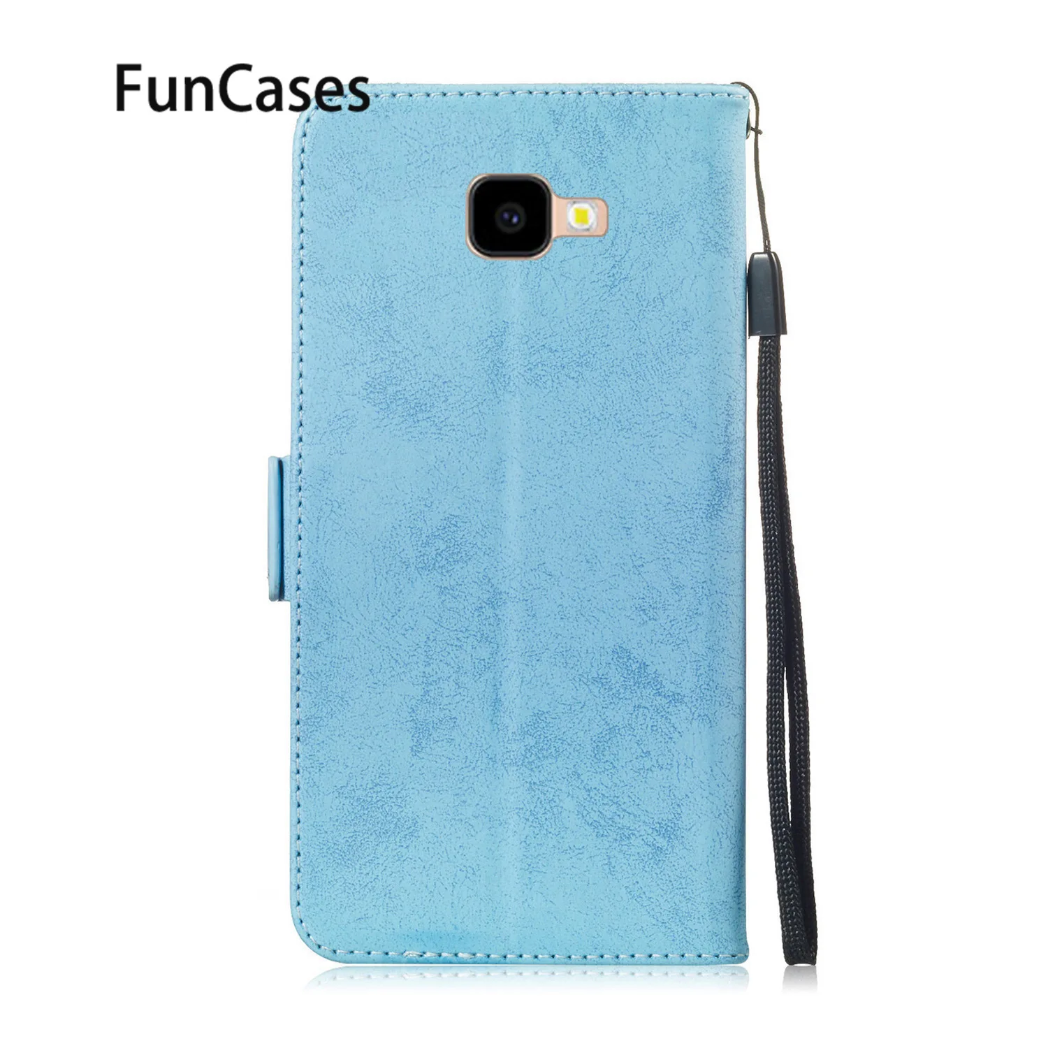 Business PU Leather Flip Phone Bag For etui Samsung J4 Plus Floral Phone Accessories sFor Case Samsung Galaxy capa J4+ Case