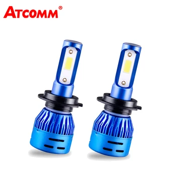 

ATcomm LED H4 H7 Mini Car Turbo Headlight Bulbs 12V 6500K 4300K 8000Lm 72W COB HB3 HB4 H11 H8 H9 24V LED H1 Auto Ice Headlamp