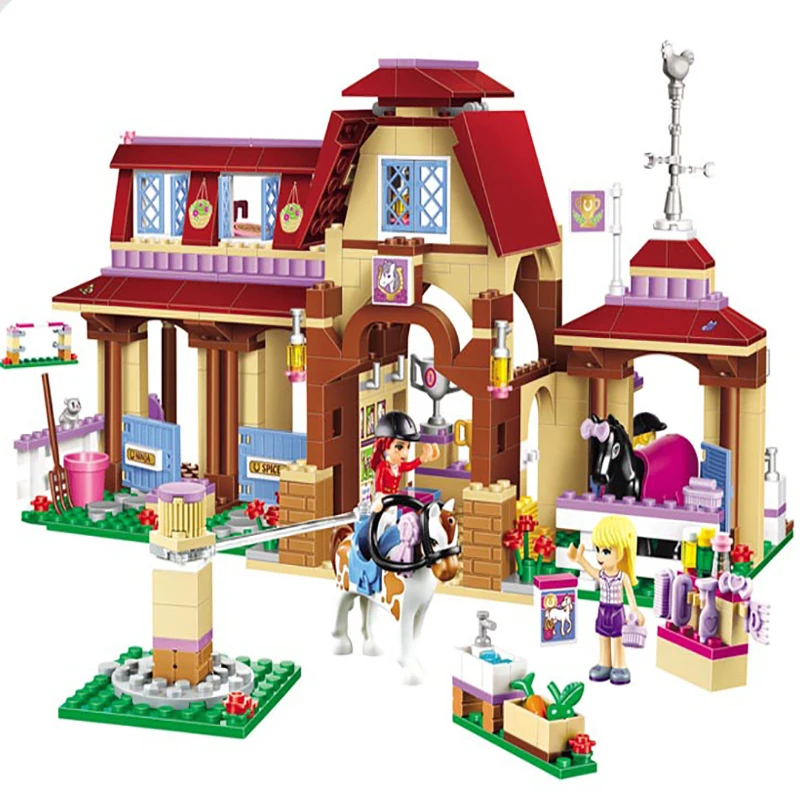 

Friends City Series Building Blocks 594PCS Riding Club Model Bricks Toy For Children Compatible Legoings Friend birthday gift