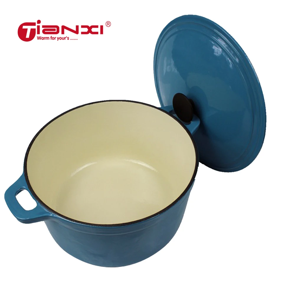 

28CM Cast Iron Pots Round Cast Iron Stew Pot Multi-Function Pot Casserole Broth Noodles Seiko Qualit Soup Stock Pots Stew TG66