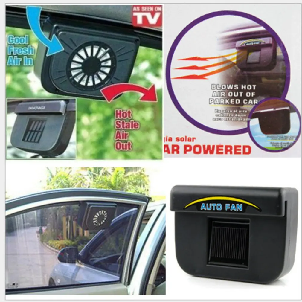 

High Power Solar Energy Car Cooling Device ABS Engineering Plastic Solar Automobile Ventilator Cooler Exhaust Heat Fan