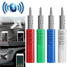 1 шт. автомобильный bluetooth-приемник AUX музыкальный стерео аудио адаптер 3,5 мм Беспроводная гарнитура AUX музыкальный стерео Авто комплект высокого качества
