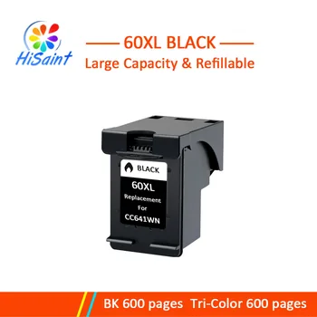

Hisaint 60XL Refill Ink Cartridges Replacement for HP 60 XL for Deskjet D2530 D2545 F2430 F4224 F4440 F4480 ENVY120 C4650