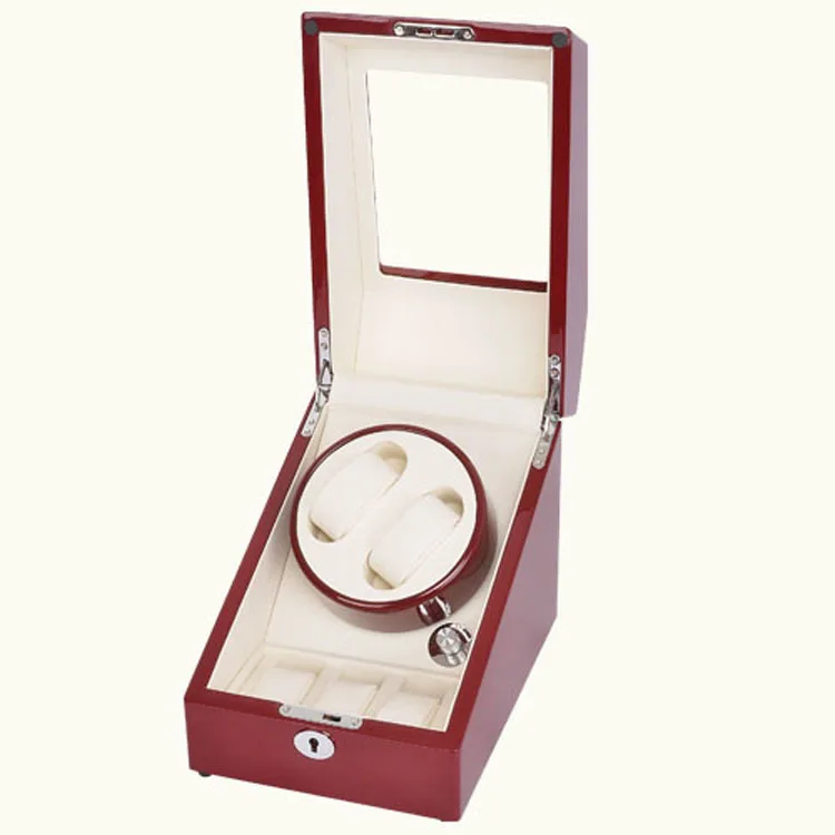 

Single Ultra-quiet Motor Watch Winder with Capacity for 2 Watch with Grid Storage