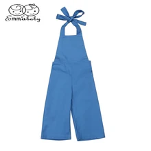 Emmababy модные Дети Обувь для девочек джинсовый ремень комбинезон Комбинезоны для девочек спинки комбинезон, костюм наряд